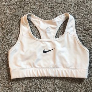 Nike dri-fit sports bra. White